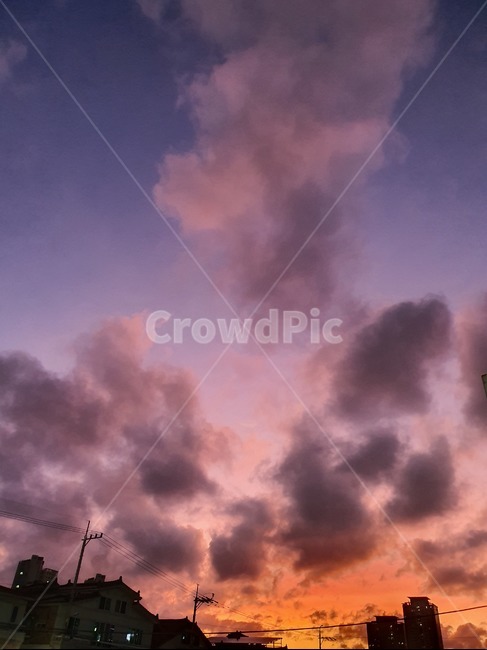 하늘,구름,노을,붉은노을,태양,sky,일몰,출몰,sunny,cloudy,자연,풍경,nature,landscape
