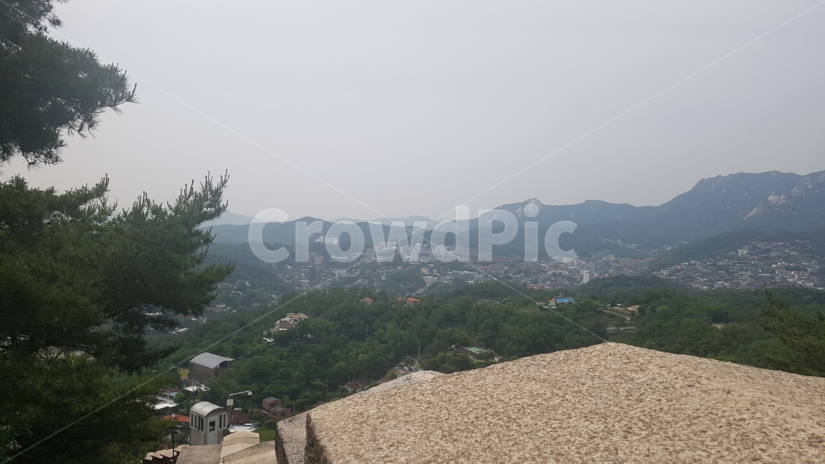 북악산,전경,풍경,하늘,산,서울,서울전경,도시