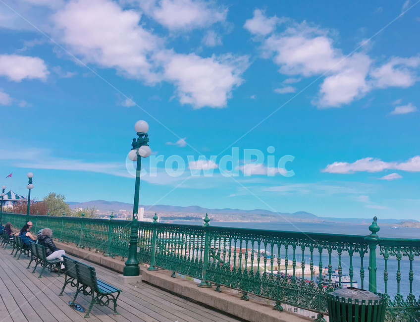 railing,handrail,boardwalk,산책로,banister,bridge,다리,건물,peace,sky,park,quebec,city