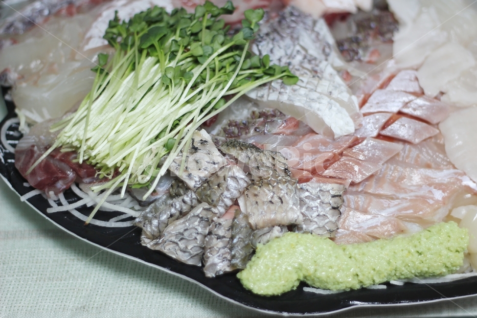 모듬회,모둠회,회,껍질,수산시장,와사비,생와사비,무순,음식,식재료,요리,food,cook,meal,dishes,food reserves