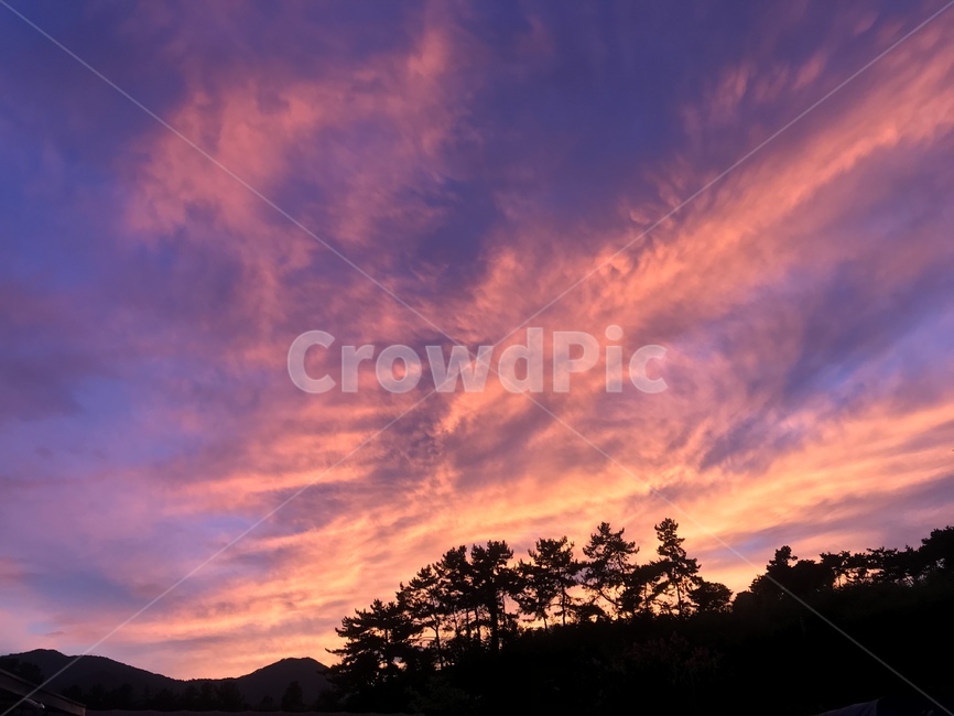 노을하늘,노을,자연,하늘,구름,저녁하늘,저녁,자연,풍경,nature,landscape,outdoors,옥외,sky,sunset,일몰,red sky,붉은 하늘,dusk,황혼,dawn,새벽