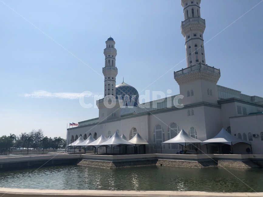 블루모스크,사원,이슬람,코타키나발루,휴가,동남아,여름휴가