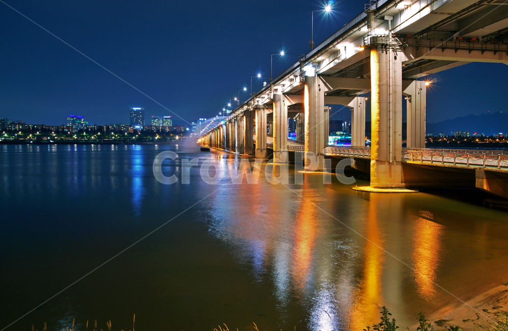 반포대교,잠수교,한강다리,한강,2중교량,불빛,조명,야경,밤,풍경,nightscape,night,landscape,도시,city,한국도시풍경,한국도시경관,korea cityscape