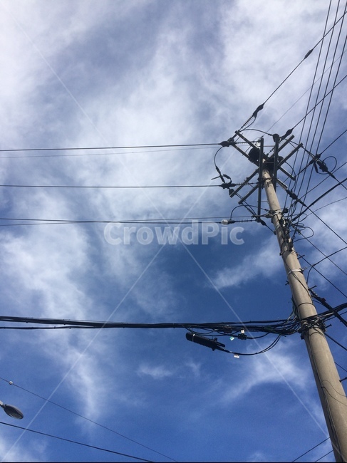 전봇대,하늘,구름,감성사진,흐림,산업,industry,industrial,에너지산업,energy industry,utility pole,전신주