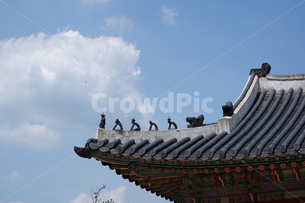 장식기와,잡상,기와지붕,한국,궁,한국전통,한국문화,korean traditional,korean culture