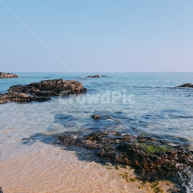 하늘,바다,정동진,돌,모래