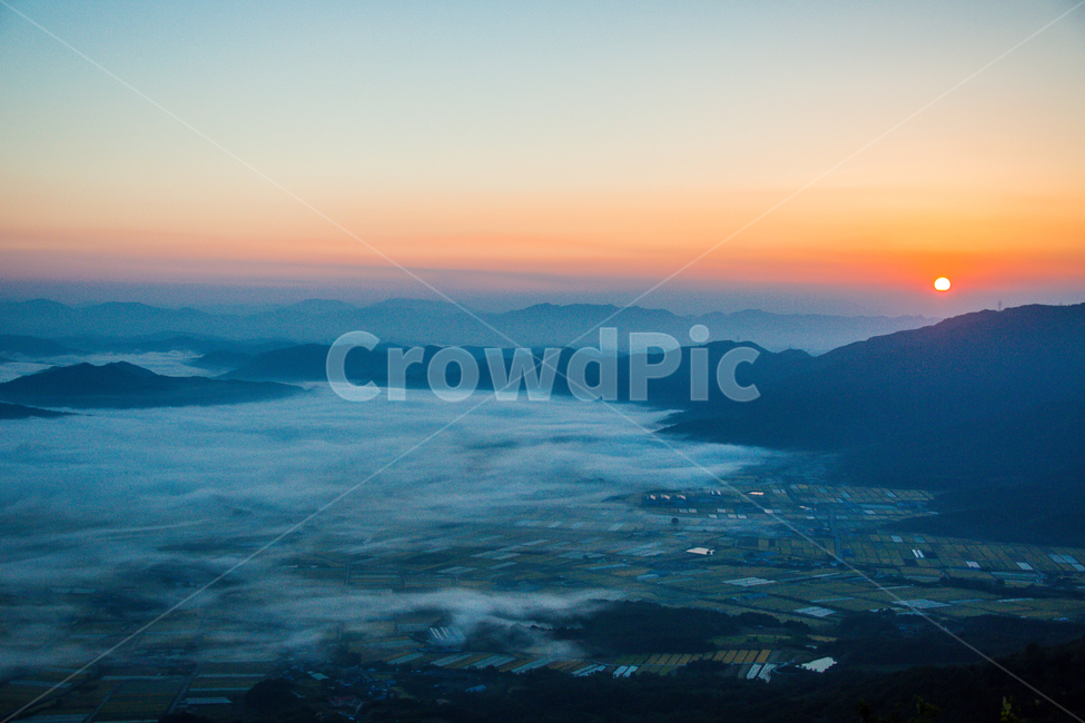 일출,운해,해,해돋이,들판,일출풍경,자연,풍경,nature,landscape,한국자연풍경,한국자연경관,korea nature landscape,outdoors,옥외