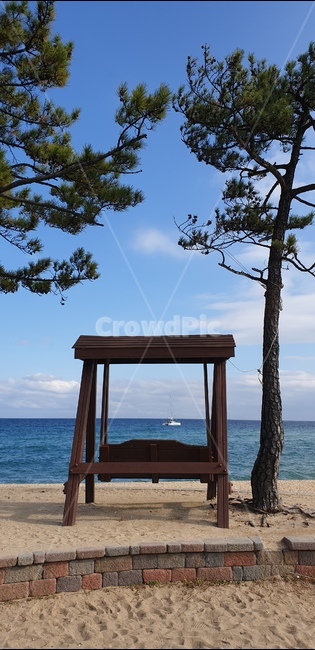 바닷가,경주,바다,흔들의자,의자,하늘,해변,해변,바다,beach,sea