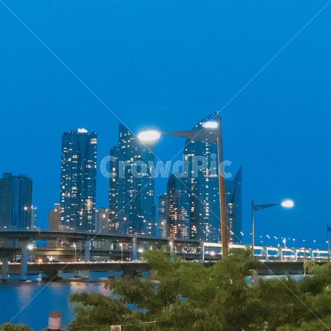부산,마린시티,busan,바다,도시,blue,하늘,랜드마크