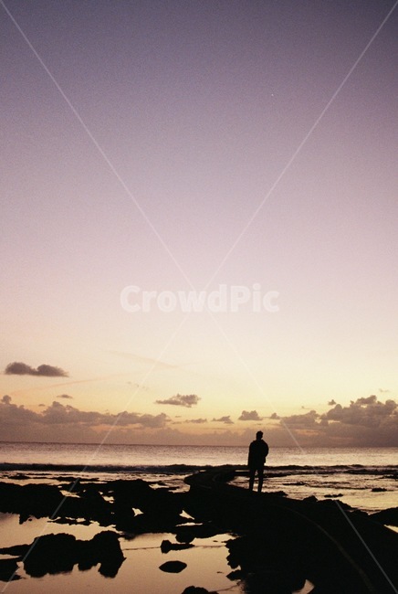 사람,human,인간,nature,자연,outdoors,바다,해안가,노을,sunset