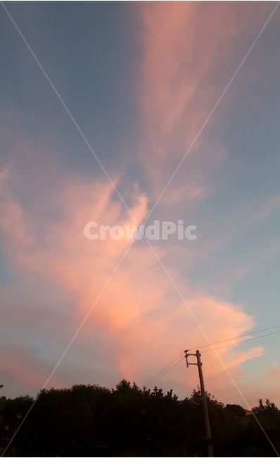 노을,자연,구름,저녁,해질녘,전봇대,해,붉은,감성,아름다운,눈부신,sunset,저무는,하루,nature