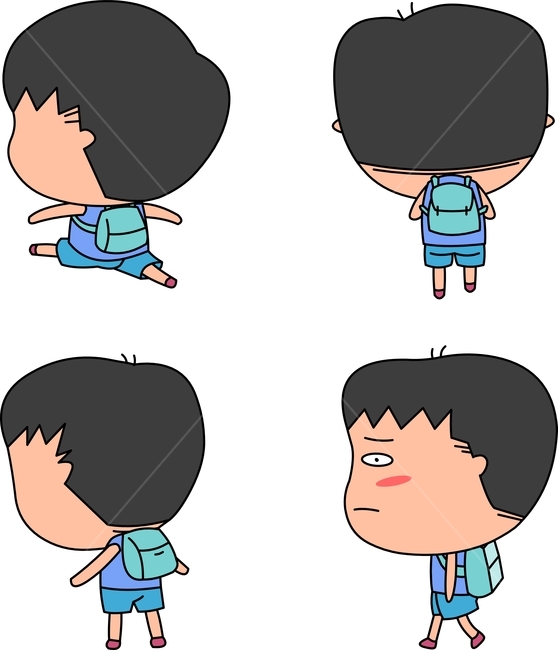 캐릭터,엽기캐릭터,코믹캐릭터,엽기,코믹,개그,만화,웃긴,sd캐릭터,2등신,이모티콘,아바타,개성,못난이,동작,행동,감정,느낌,표정,표현,기분,과장,성격,상황,시추에이션,인물,사람,큰머리,일러스트,벡터,꼬마,아동,유아,소심,근심,걱정,어린이,초등학생,학생,남,남자,뒷모습,측면,옆모습,하굣길,등굣길,달림,걸어감,뜀,책가방,사람,인물,인간,human,person,얼굴표정,facial expression,face,그래픽,일러스트레이션,graphic,illustration