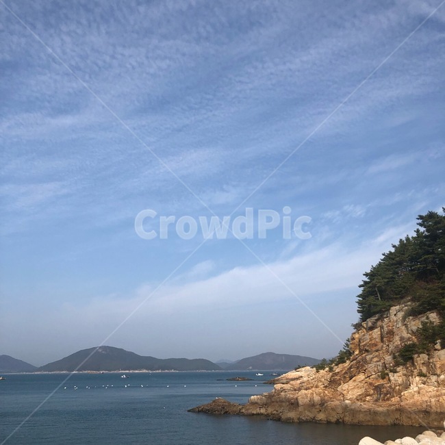 바다,힐링,자연,남해,다도해,하늘,구름,섬,무인도,푸른바다,sea