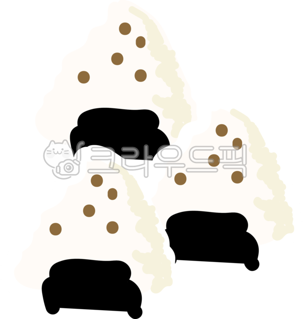 rice balls,Triangular kimbap hand drawing,Rice ball illustration,rice ball hand drawing,Triangle Gimbap