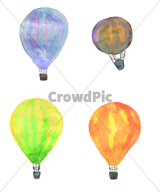 손그림,물감그림,handdrawing,watercolor,열기구,fireballoon