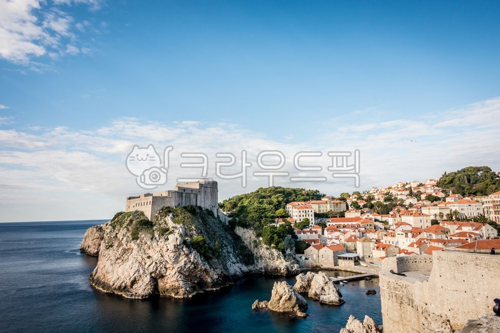 sky,headland,coastline,city,cliff,dubrovnik,water,sea,croatia,promontory,outdoors,ocean,shoreline,Dubrovnik,Croatia