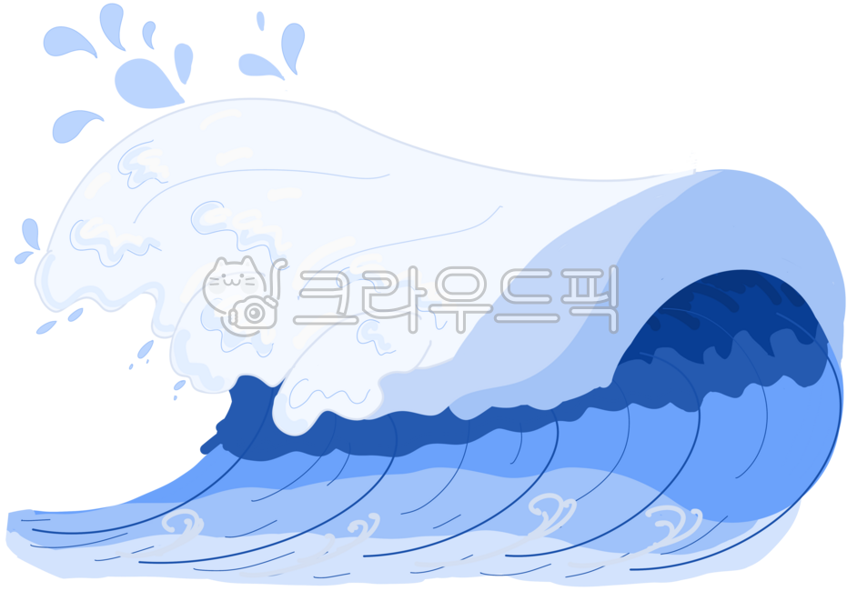 파도,파도그림,대형파도,서핑,파도손그림,파도일러스트,큰파도