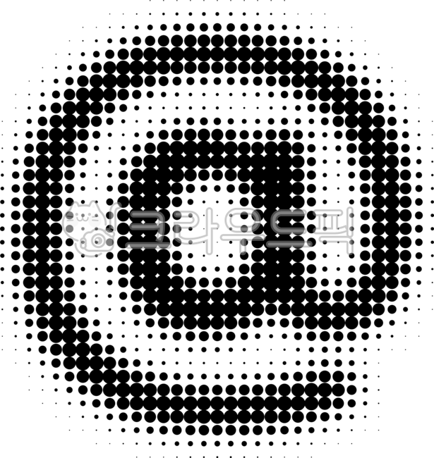 모자이크,하프톤,데코,장식,디지탈,그라데이션,기호,골뱅이마크,at,이메일,특수문자