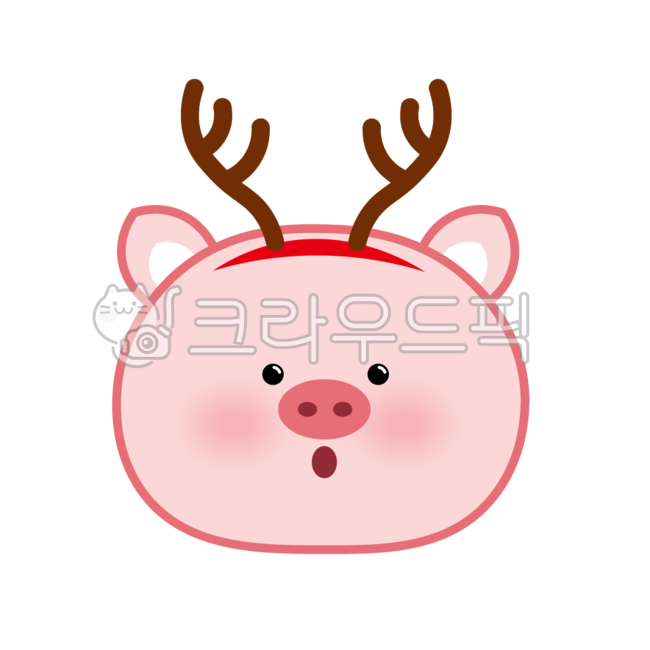 크리스마크,루돌프,돼지,pig,산타,animal,동물,christmas
