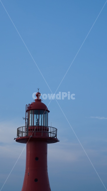 등대,빨간등대,하늘,어스름,바다,등대,lighthouse