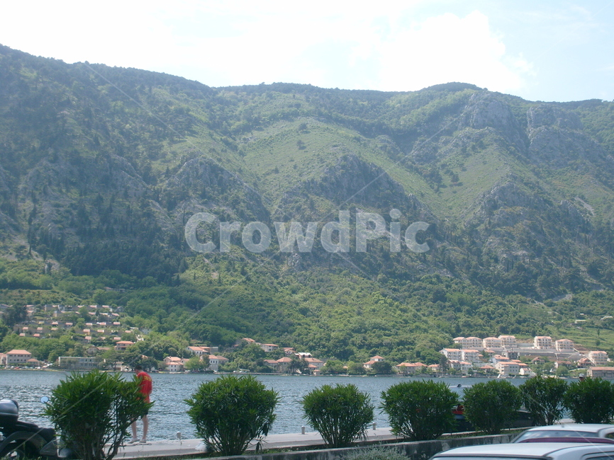 mountain,european building,ocean,Kotor,adriatic sea,balkan peninsula,sight,montenegro,europe,foreign country