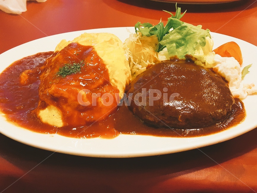 음식,오므라이스,햄버거스테이크,푸드,food