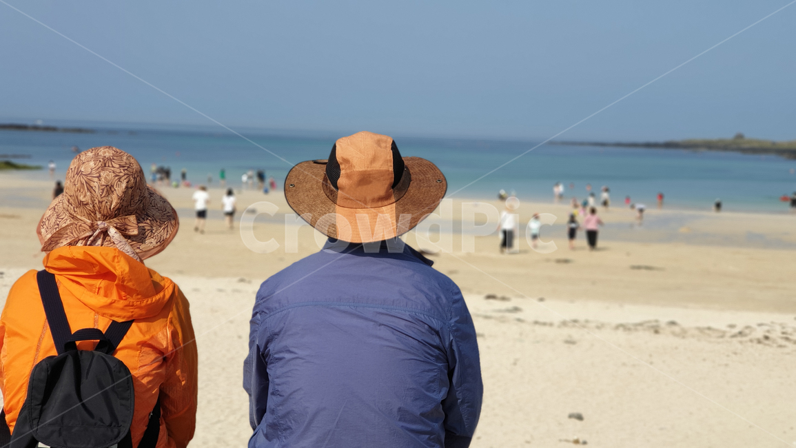 바다,여정,노인,인생,부부,뒷모습,사람,인물,인간,human,person,연인,커플,사랑,lover,couple