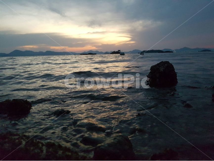 여수,해질녘,바다,구름,하늘,자연,풍경,nature,landscape,water,물,outdoors,옥외,ocean,대양,sea