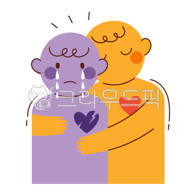mind,Cheering,consolation,Character,Psychological counseling,mental health,sadness,psychotherapy,trial,heart,character,wound,emotion,tear,person,Hugging,friend,illustration,Hug,hug