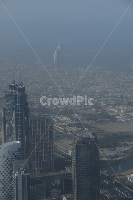 도시,빌딩,전망대조망,빌딩숲,birdview,조망,두바이,부르즈칼리파,해외,랜드마크,초고층빌딩,중동