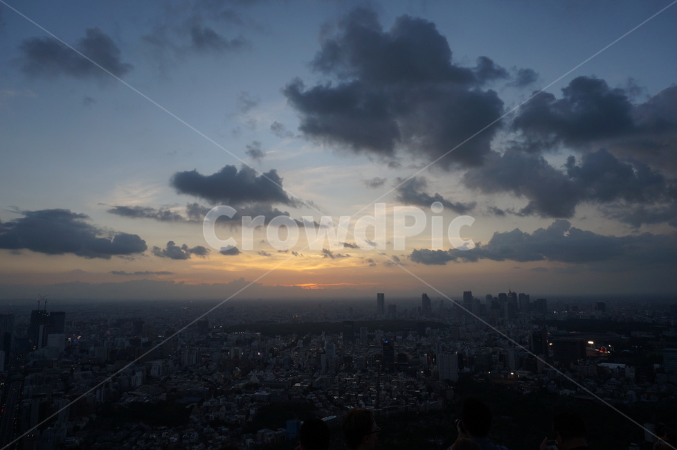 landscape,경치,outdoors,노을,풍경,도시,city,옥외