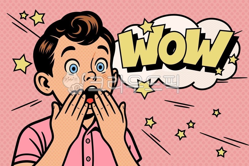 남자,남성,감정,놀람,놀라움,충격,반응,표정,손,손짓,얼굴,포즈,감탄,리액션,말풍선,wow,별,인물,사람,제스처,팝아트,복고,만화스타일,빈티지,장면,광고,배너,팝업,어린이,소년,아이,캐릭터,만화,그래픽,벡터,일러스트,드로잉,디자인