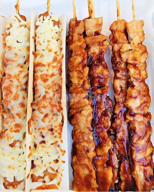 소세지,치즈,닭꼬치,닭고기,음식,요리