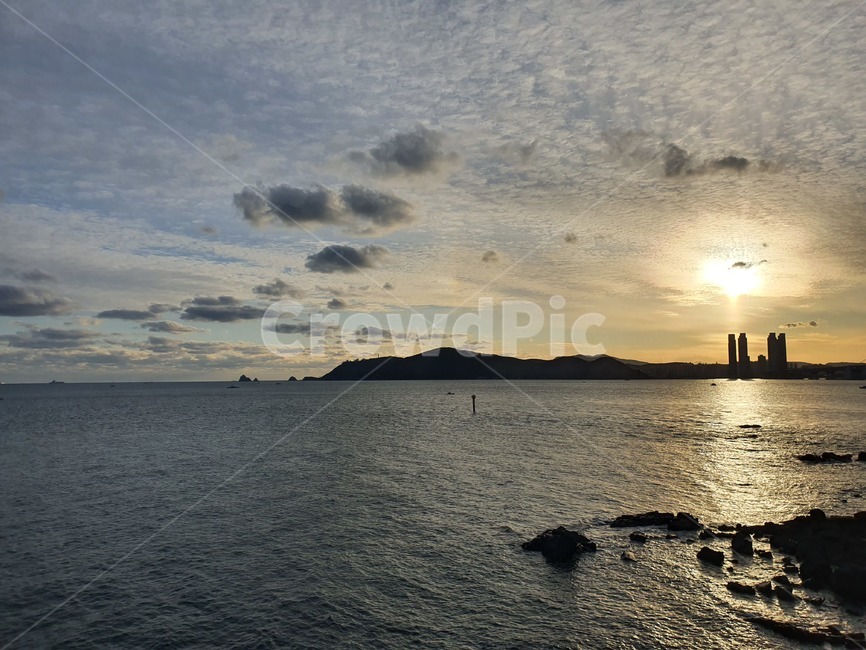 바다,광안리,광안대교,해운대,해운대바다,노을,해질녘