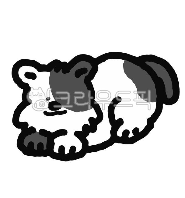 흑백일러스트,강아지일러스트,강아지,흑백동물,흑백손그림,잠자는강아지,낮잠,낮잠강아지,얼룩강아지,멍멍이,반려동물,행복,행복강아지,강아지일상,웃는강아지,손그림,손낙서,단순일러스트,단순동물