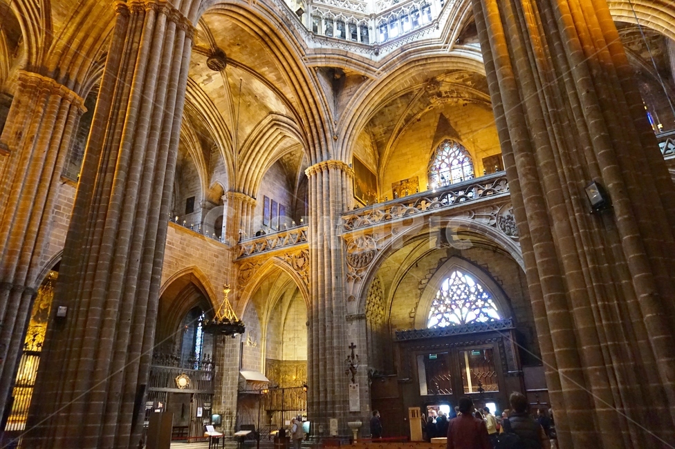 바르셀로나대성당,cathedral,스페인성당,유럽성당,고딕지구,바르셀로나,구시가지,카탈루냐,고딕양식,성당내부,성당인테리어,성당양식,고딕양식성당,고딕양식건축물,고딕건축물,고딕성당,관광객,관광,tourist,tour,실내,성당실내,성당천장,사람,인간,indoors,architecture,gothic,종교,종교건물,종교건축,catholic,church,차분한,조용한,고요한,적막함,건축물,건물외관,exterior,building,structure,architecture,construction