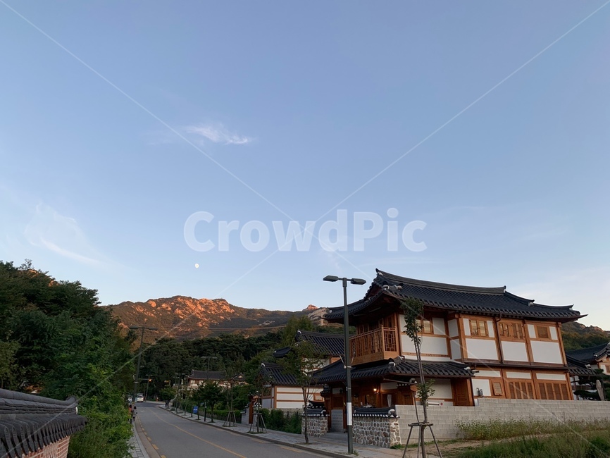 북한산,북한산한옥마을,한옥,은평한옥마을,하늘,한국전통,한국문화,korean traditional,korean culture