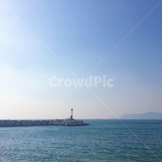 바다,하늘,풍경,하늘색,잔잔함,부산바다