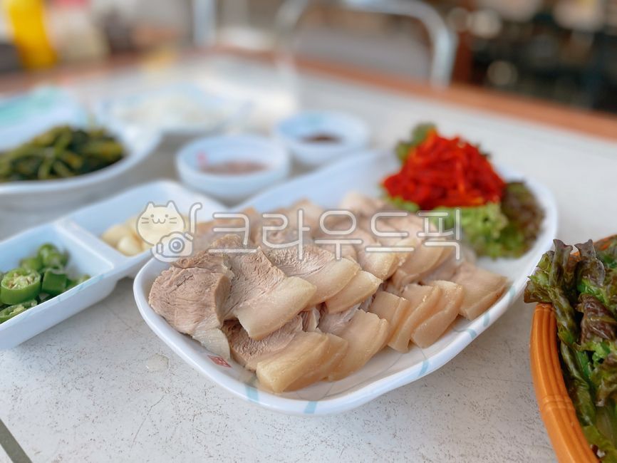 보쌈, 수육, 고기, 마늘보쌈, 보쌈정식, 사진,이미지,일러스트,캘리그라피 - 썬이파작가
