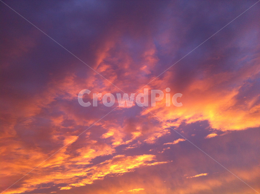 노을,하늘,sky,구름,cloud,자연,nature,붉은노을,outdoors,옥외,주황색,자연,풍경,nature,landscape