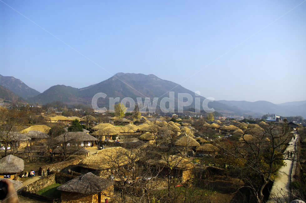 초가지붕,전통가옥,한국,마을,읍성,풍경,낙안읍성,시골,마을,풍경,landscape,country,rural,town
