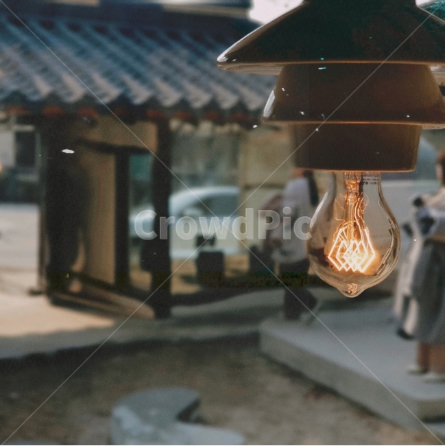 lamp,램프,한옥,전구,필라멘트,한옥마을