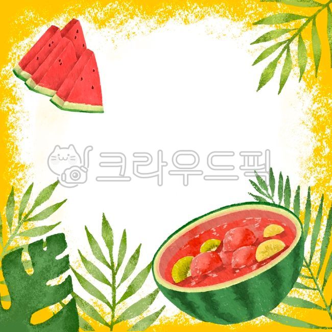 Watermelon,yellow,background,watermelon flower arrangement,flower arrangement event,event,notice,invitation,summer,special activity,full decoration,botanical,tropical