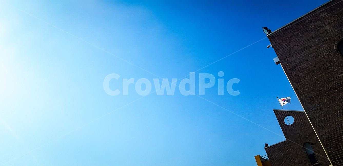 nature,자연,outdoors,옥외,하늘,태극기,건물,빌딩,flag,sky,building,nationalflag,국기