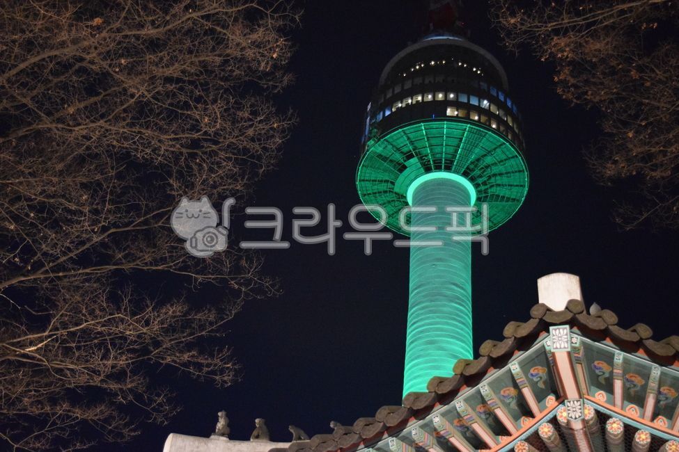 남산타워,서울,단청,팔각정,서울남산