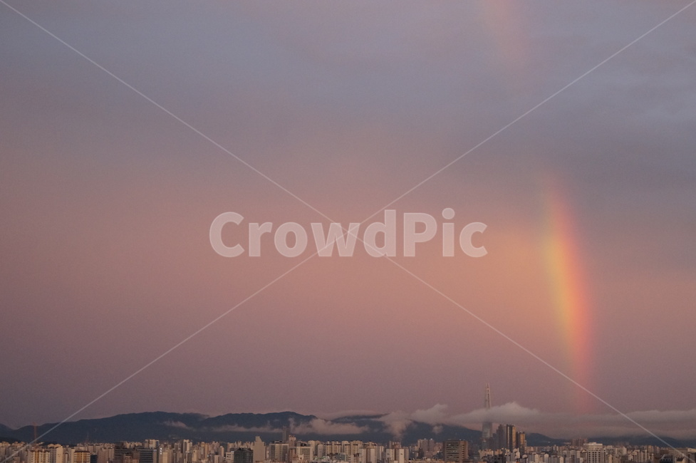 무지개,레인보우,rainbow,경치,풍경