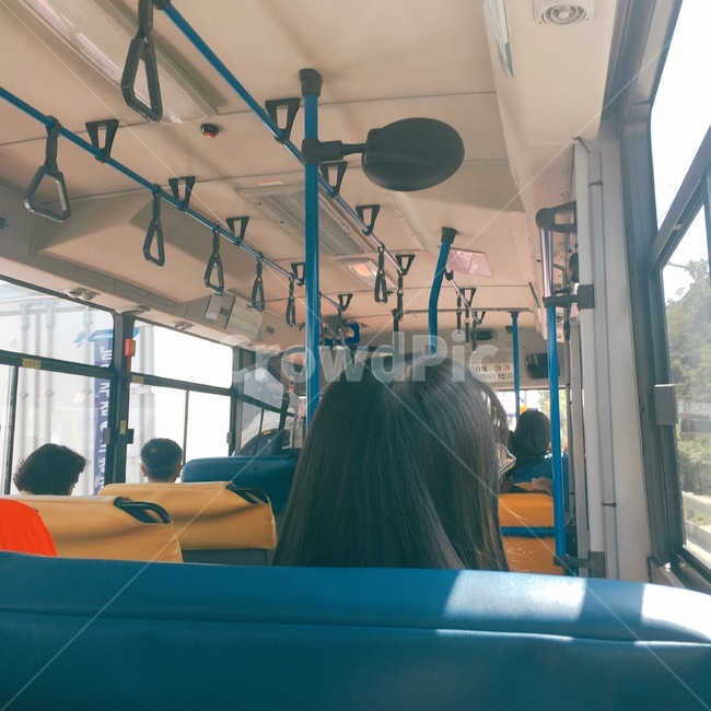 여자,뒷모습,버스,감성,햇빛