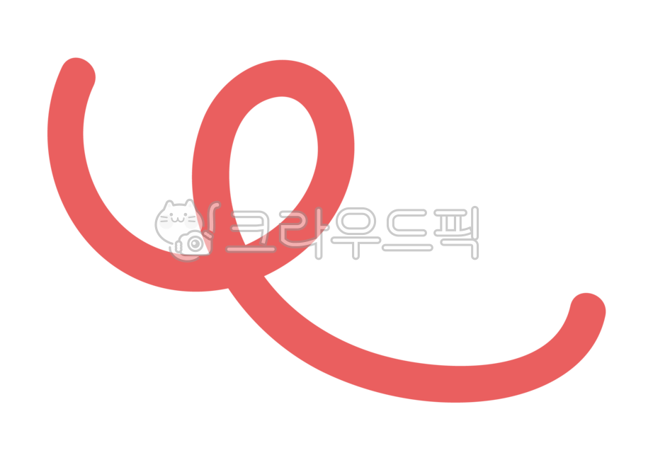 돼지꼬리,꼬리표,표시,포인트,기호,싸인펜,드로잉,빨간펜,전화기선,빨간싸인펜,스티커,다꾸,강조,꼬불꼬불,누끼