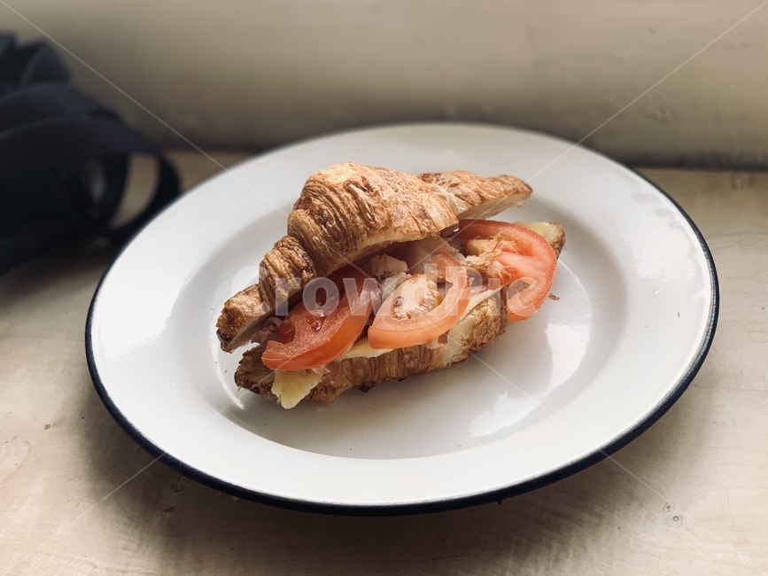 빵,음식,카페,토마토,크루아상,치즈