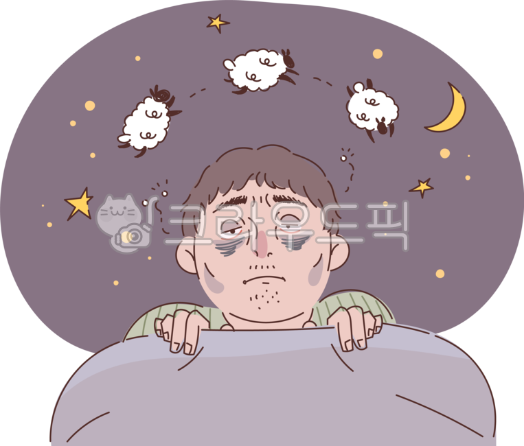 bed,mind,emotions,Psychology,mental health,tired,insomnia,sleep,character,fatigue,person,illustration,man,blanket,sleepy,sheep